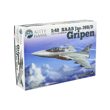 Kitty Hawk Assembled Aircraft Model Kit KH80118 JAS-39B/D Gripen Two Seat Fighter 1/48