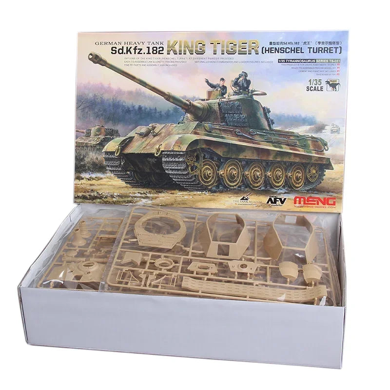 MENG model hobby assembly kit TS-031 German Heavy Tank Sd.Kfz.182 King Tiger (Henschel Turret) 1/35