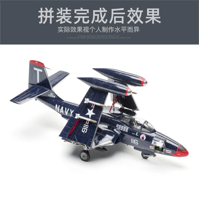 Kitty Hawk Assembled Aircraft Model Kit KH80131 American F2H-2 (P) Banshee Carrier Fighter 1/48