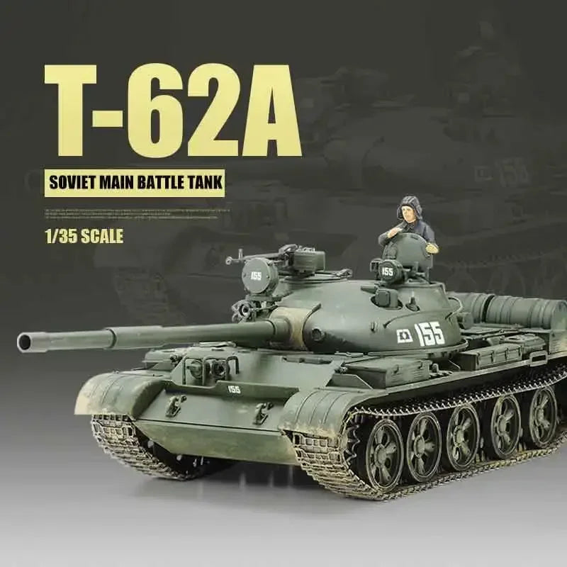 TAMIYA Assembled Plastic Tank Model Kit 35108 Soviet T-62A Main Battle Tank 1/35